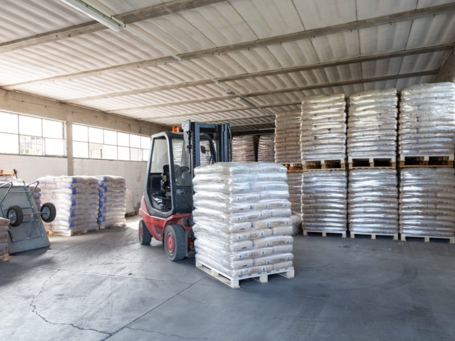 The packed pellets